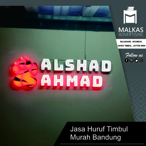 Jasa Huruf Timbul Bandung