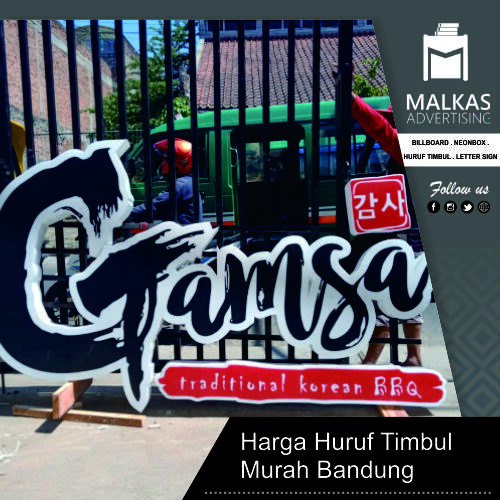 Harga Huruf Timbul Bandung