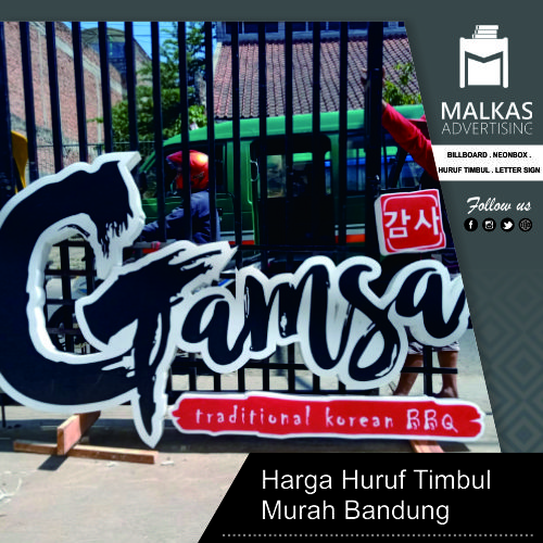 Harga Huruf Timbul Bandung