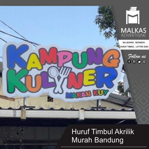 Huruf Timbul Akrilik Bandung